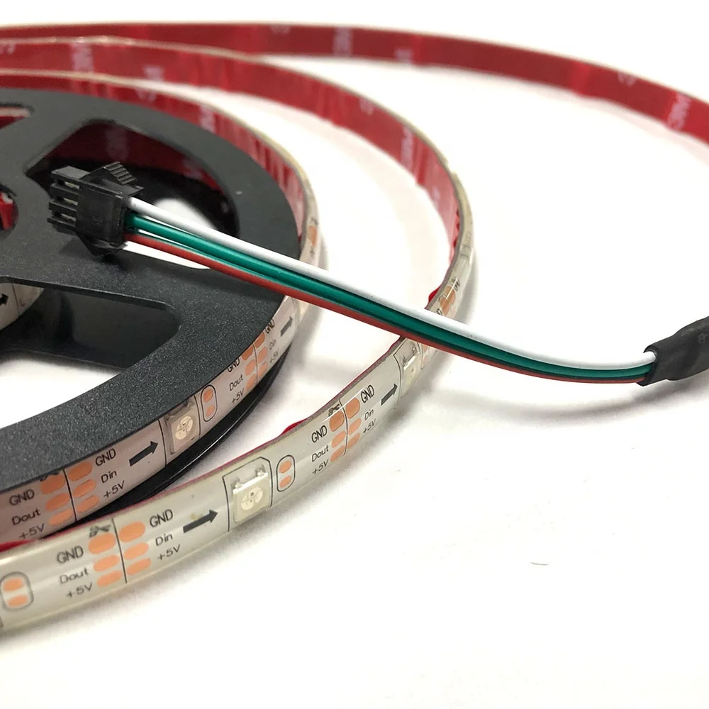 Led Manufacturer WS2812b 30leds/m 5m Rgb Digital Led Strip Flexible Dream Color Pixel Led Strip