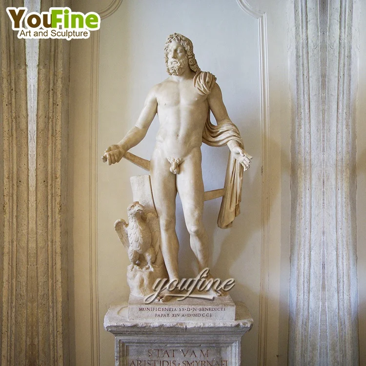 Life Size Garden Ornament Marble Roman Soldier Statue