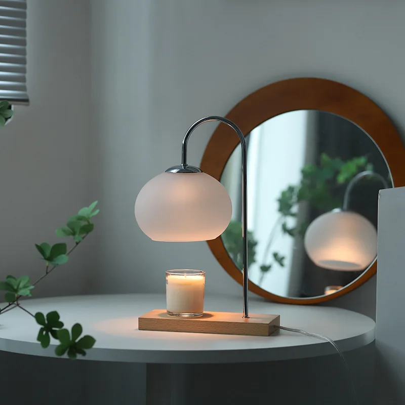 Original Beech Fragrance Atmosphere Lamp Smokeless Wax Ball Shade Battery Operated Iron Bedroom Living Room Studio Decorations