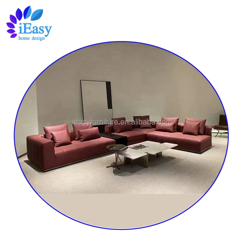 Мебель для гостиной iEasy высококачественный угловой диван мебель дома современный дизайн кожаный набор
