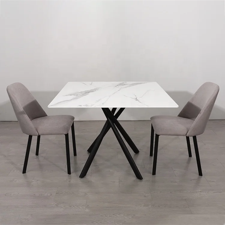 New Products Dining Room Furniture Luxury Small Ceramic Dining Table Top White Nordic