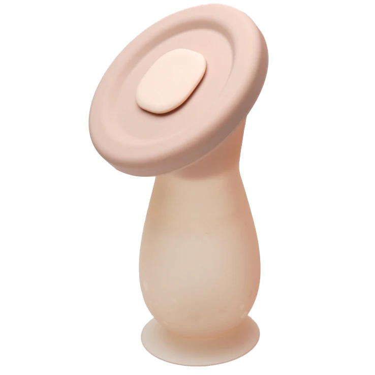2024 NEW Customised 100% Food Grade Silicone Maternal breast milk Collector Breastfeeding Manual Breast Pump With Silicone Lid