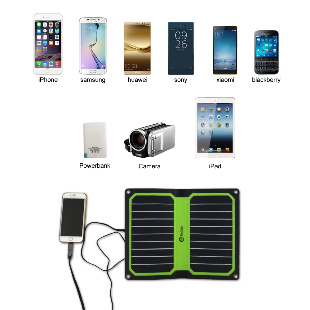  Портативная солнечная батарея легкий вес дверь usesolar внешний аккумулятор панель для