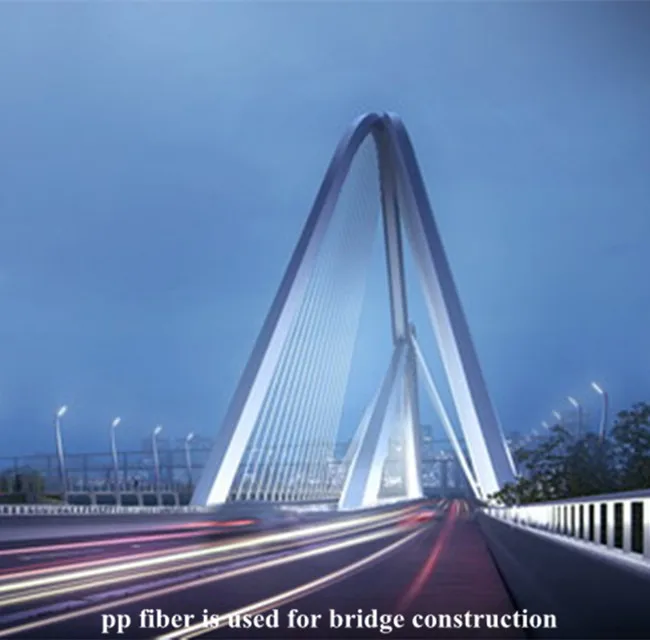 100% Cement Mix Polypropylene Fiber PP Macro Fiber
