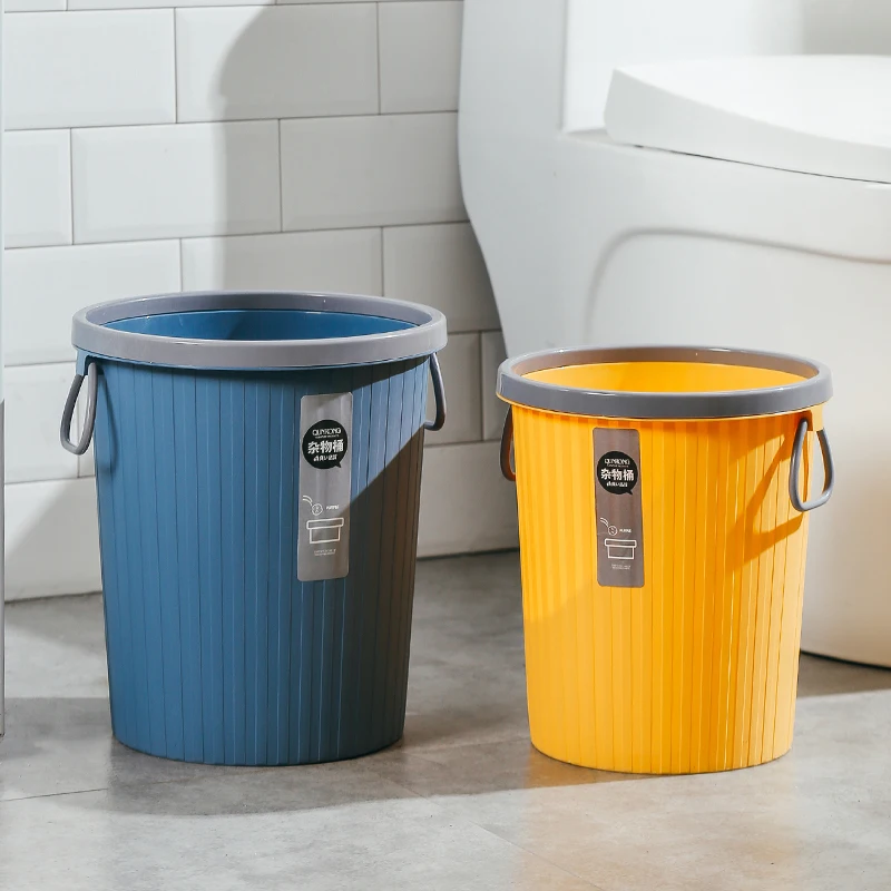 9L Customized Logo Durable Indoor Garbage Kitchen Waste Bin Toilet Dustbin Household Plastic Trash Can