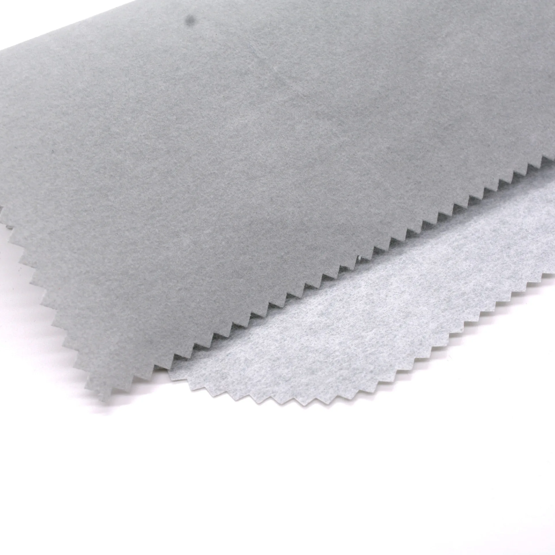 Grey flocking fabric adhesive non-woven packaging box interior single-sided printing flocking fabric manufacturers for direct su