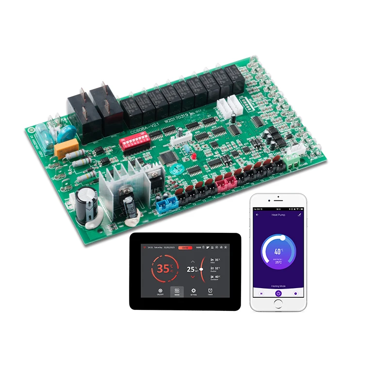 Heat Pump Pcb Control Board Printed Circuit Board Smart wifi  Commercial Heating Heat Pump Controller Pcba
