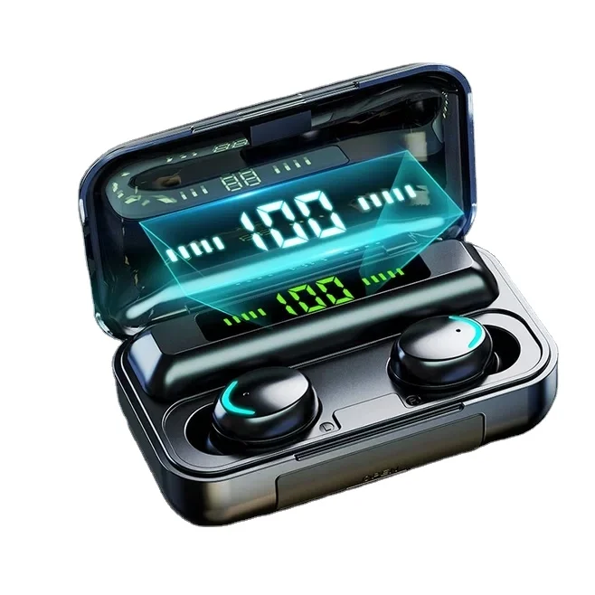 2020 беспроводные наушники tws f9 5 0 с музыкальной спортивной водонепроницаемой гарнитурой мини-наушники сенсорным управлением и