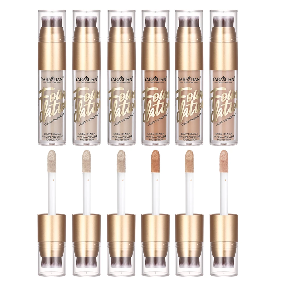 Newest  waterproof makeup foundation with brush private label face cosmetics Concealer liquid luxury silky super stay concealer