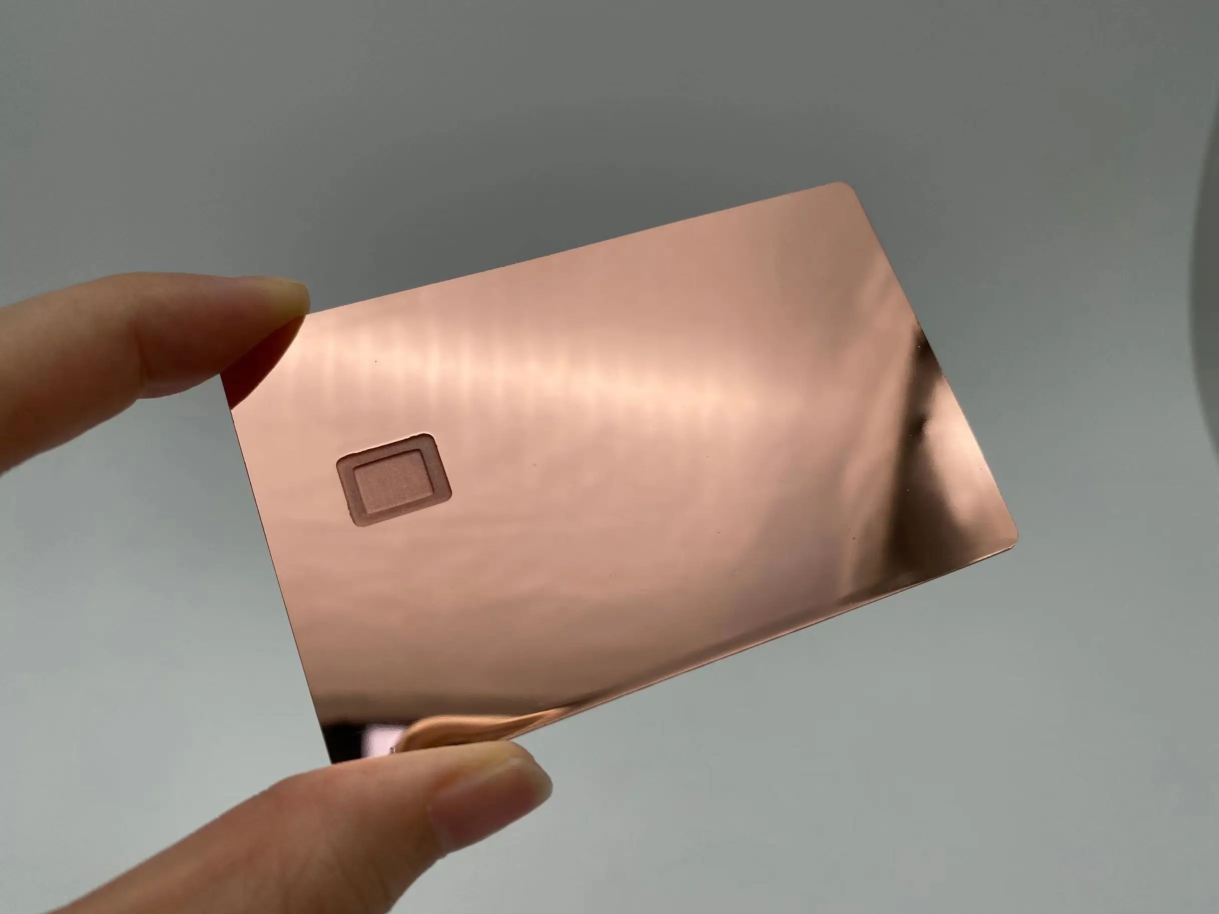 Customized Credit card chip metal laser engraving metal card blank metal business cards luxury