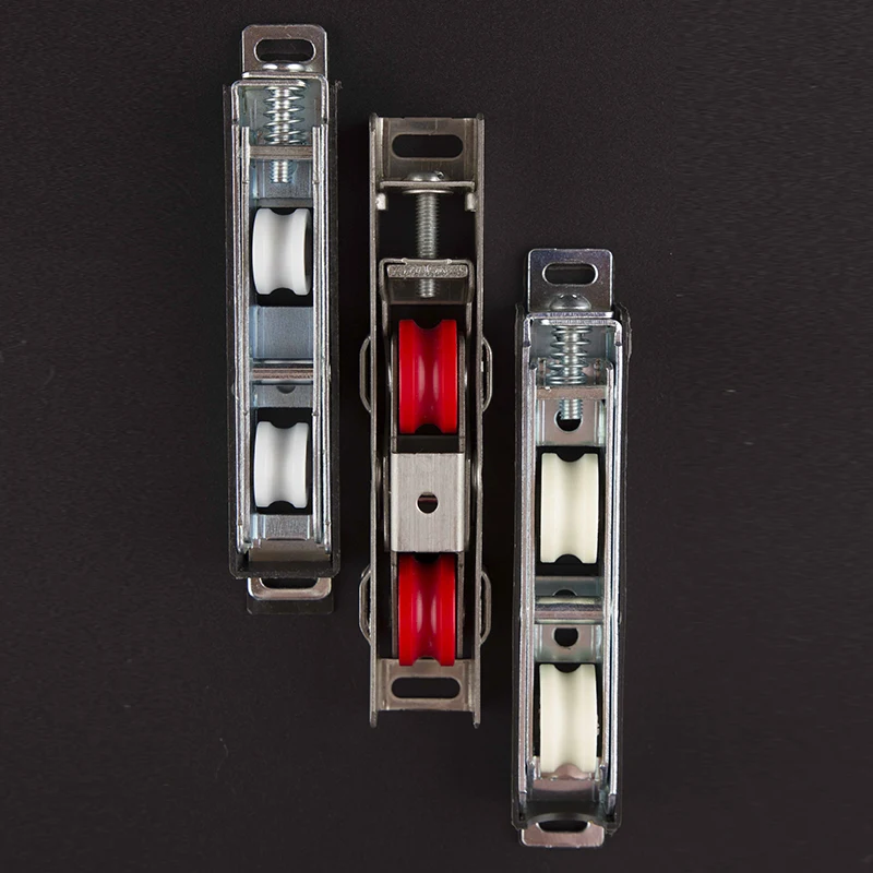 Door and Window roller Adjustable durable stainless steel sliding door plastic hanging roller with double wheels