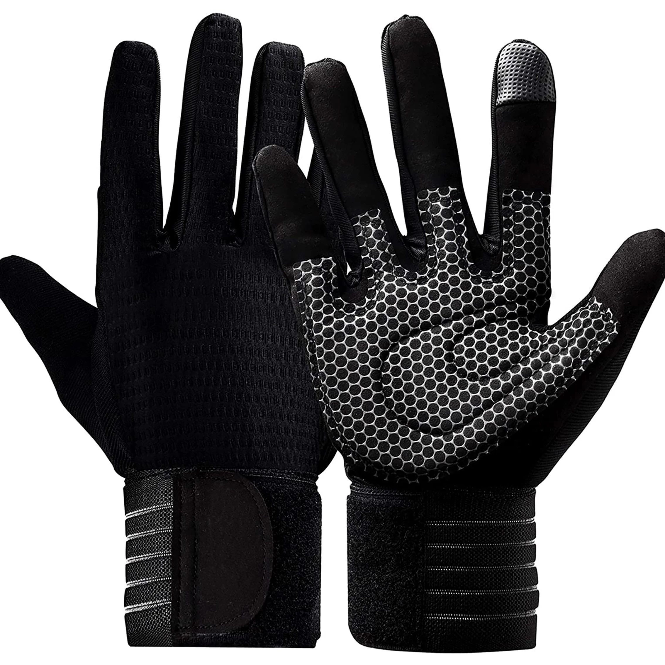 Full Palm Protection  Extra Grip Fishing Fencing Weight Lifting Workout Lighting Training Fitness Exercise Women Men Gym Gloves