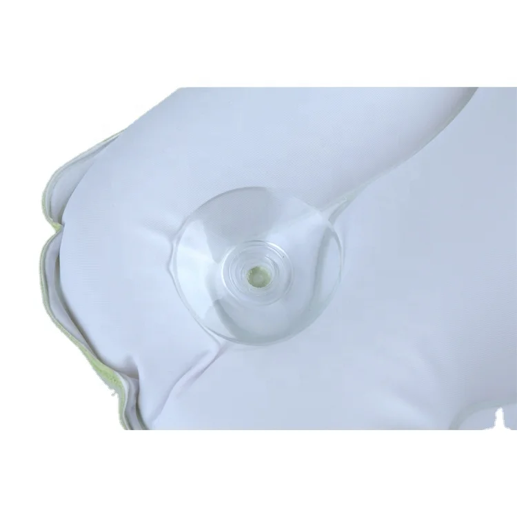 Customized inflatable shell spa bathtub cushion neck bath pillow for adults