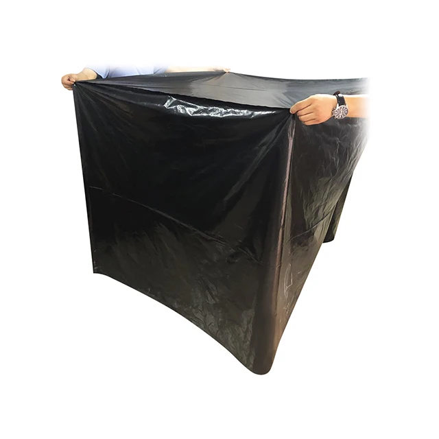 PE Waterproof Transparent Black Plastic Bag Wrapping Top Pallet Cover