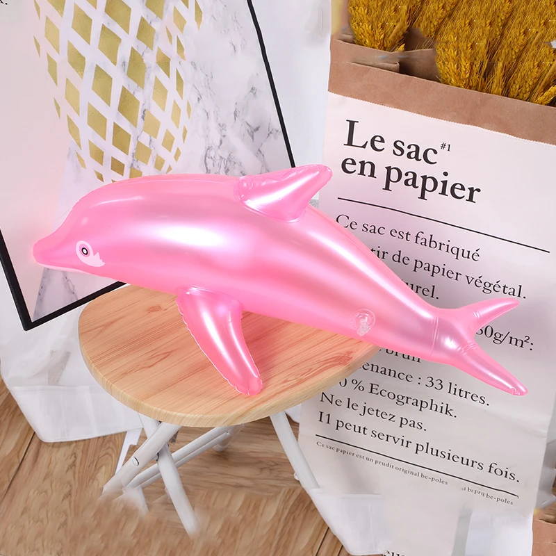 Factory Customized Pvc Inflatable Toy Swimming Pool Water Park Floating Animal Shape Inflatable Dolphin Toy