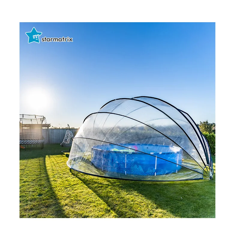 STARMATRIX above Ground Inflatable Swimming Pool Dome Durable PVC Material for Adults and Children Flexible Feature