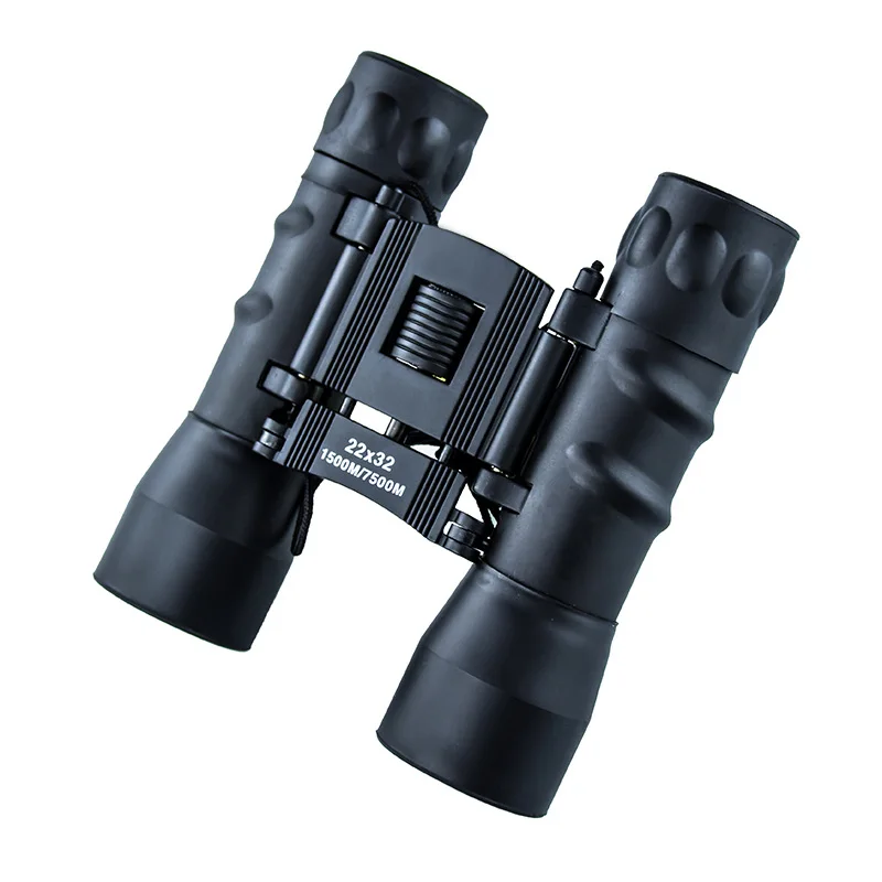 12x32 High Power Foldable Binoculars with Metal Body Bak4 Prism Monocular FMC Lens Coating 10x Magnification Telescopes