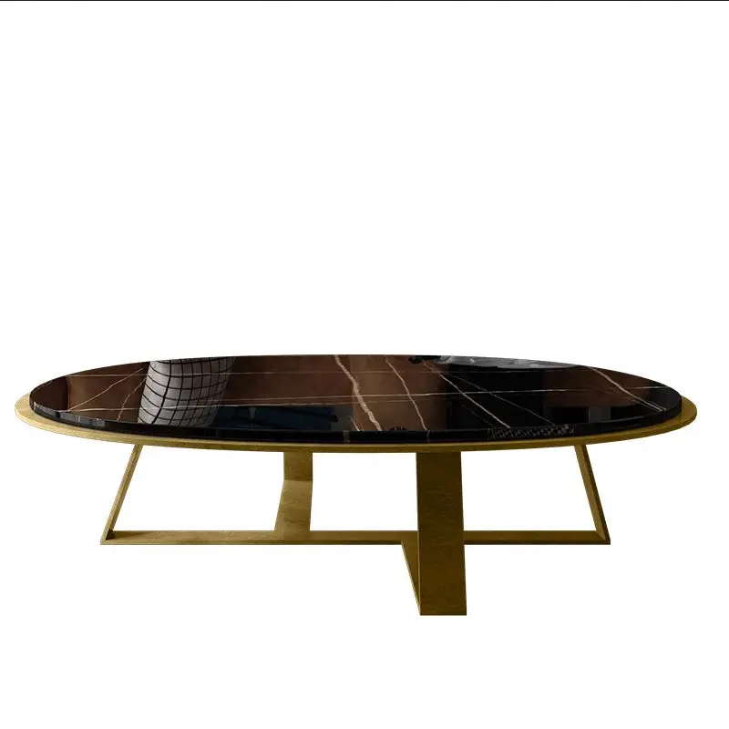 
Simple Modern Living Room Round Small Apartment Net Red Mini Table Marble Coffee 