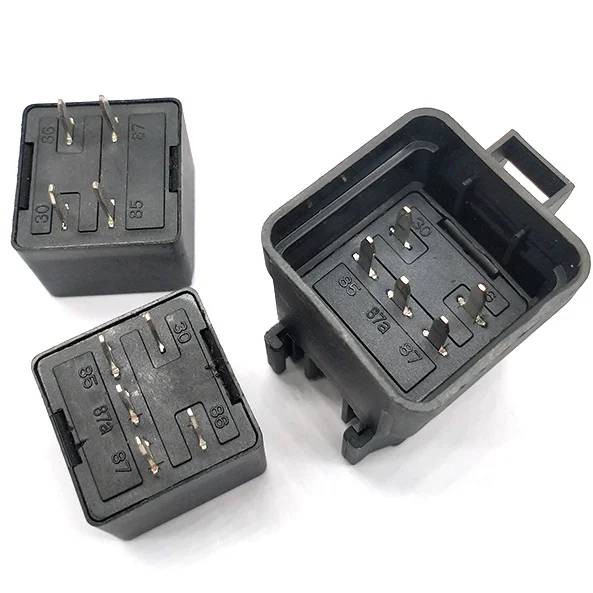Черное водонепроницаемое автомобильное реле 4-pin 40 А, водонепроницаемое автомобильное реле с пластиковым кронштейном