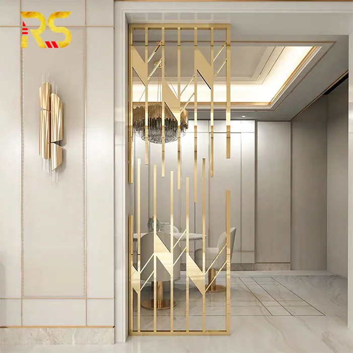 home interior unique  stainless steel decorative wall patitions separe screens & room dividers