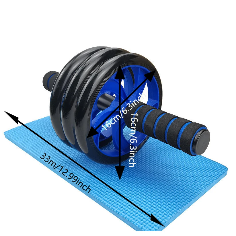 Premium OEM Factory Abs Roller Wheel Gym Workout Equipment Strength Training Abs Wheel Roller With Black Handle