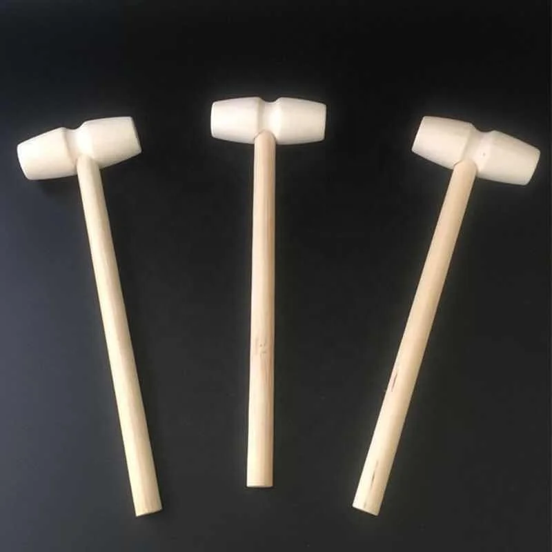 Wood hammer Wooden Kids Toy Crafts for DIY Making Gift Hard Wood Mallet Hammer