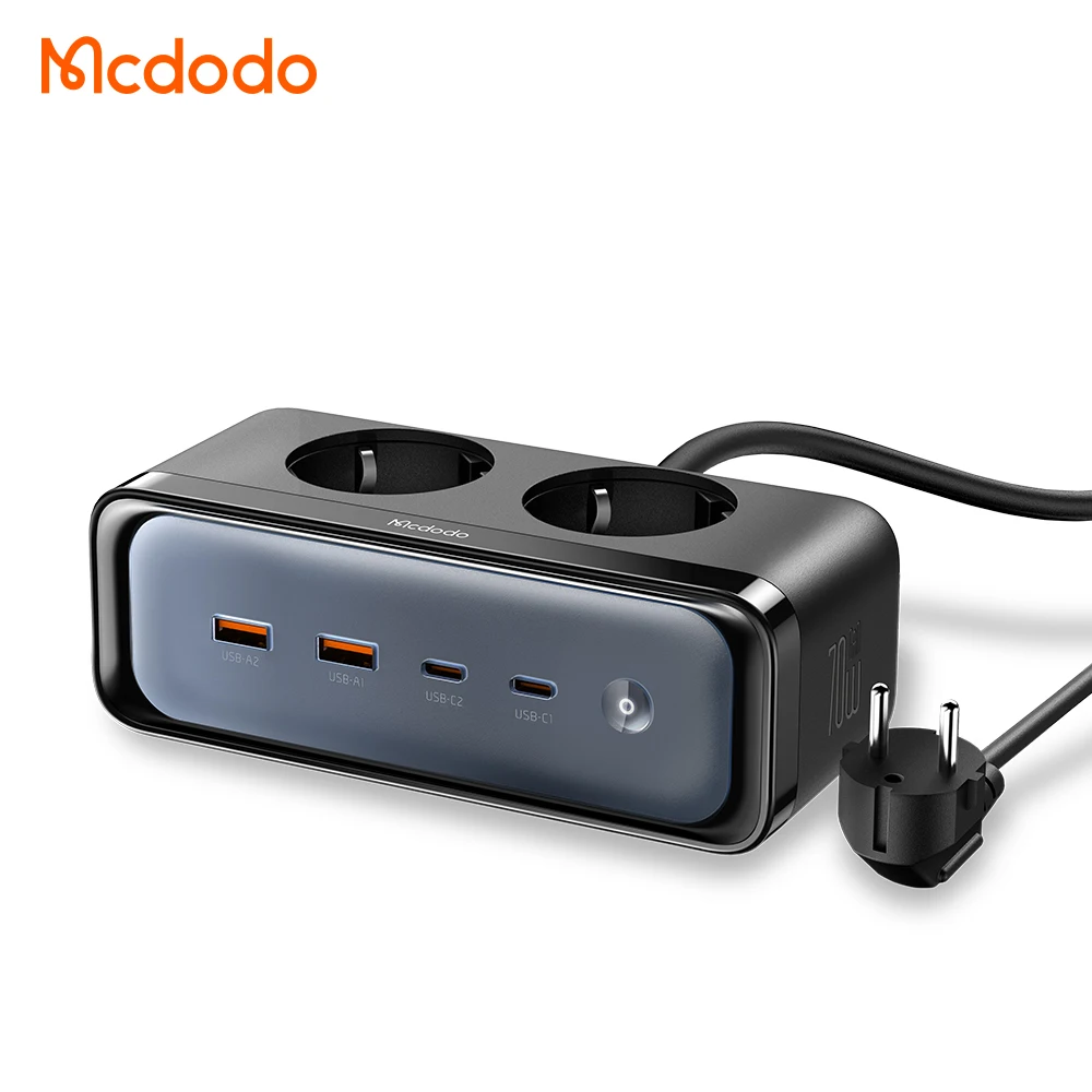 Mcdodo 461 портативный Eu 70W PD PPS Power Cube Socket 6 розеток 4 Usb зарядный порт + 2 переменного тока для внутреннего путешествия с Usb