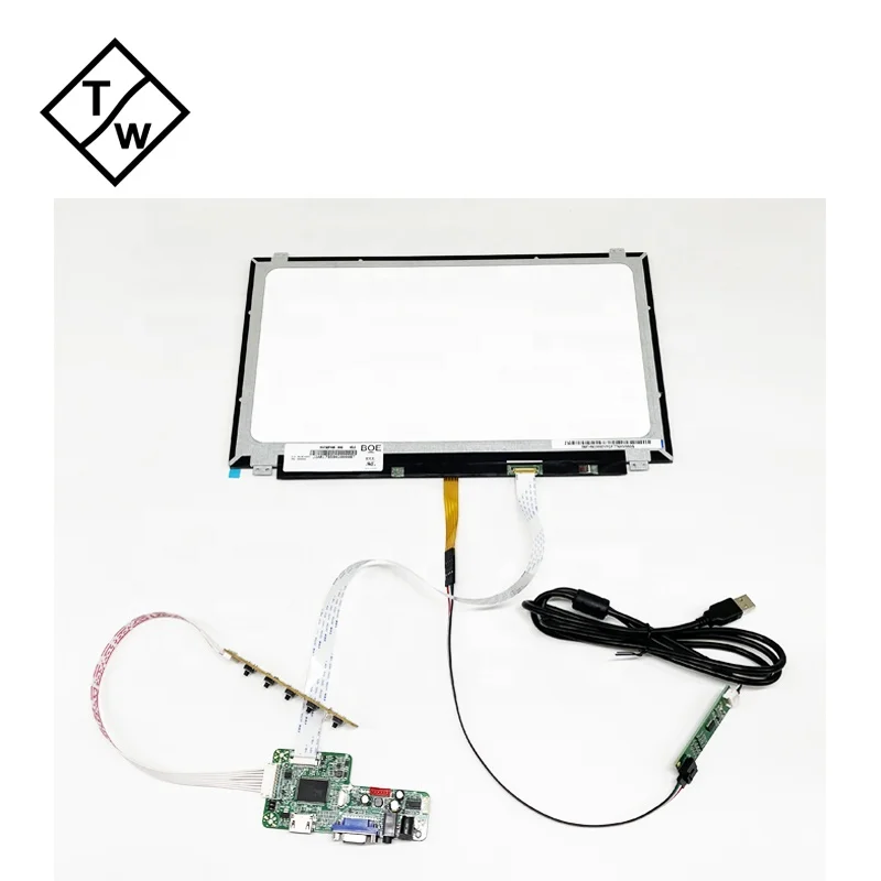 Full HD 1080P Resistive Touch Screen SKD Monitor 15.6' No Frame