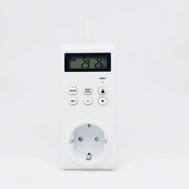 Термостат для тепличного обогревателя Plug and Play с управлением нагревом или охлаждением