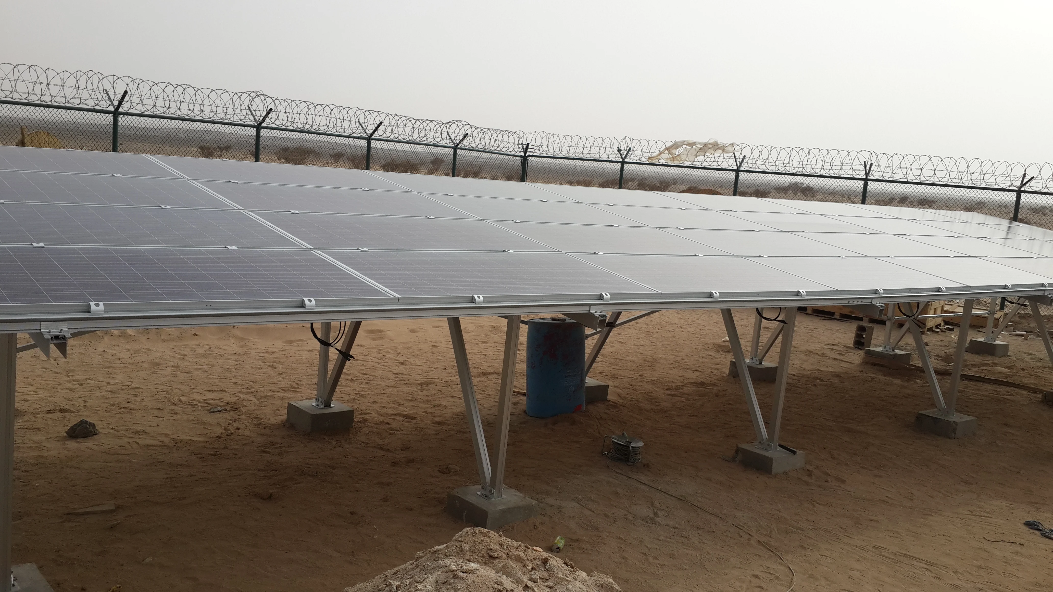 50kw ground mount solar panels aluminum ground racking mount