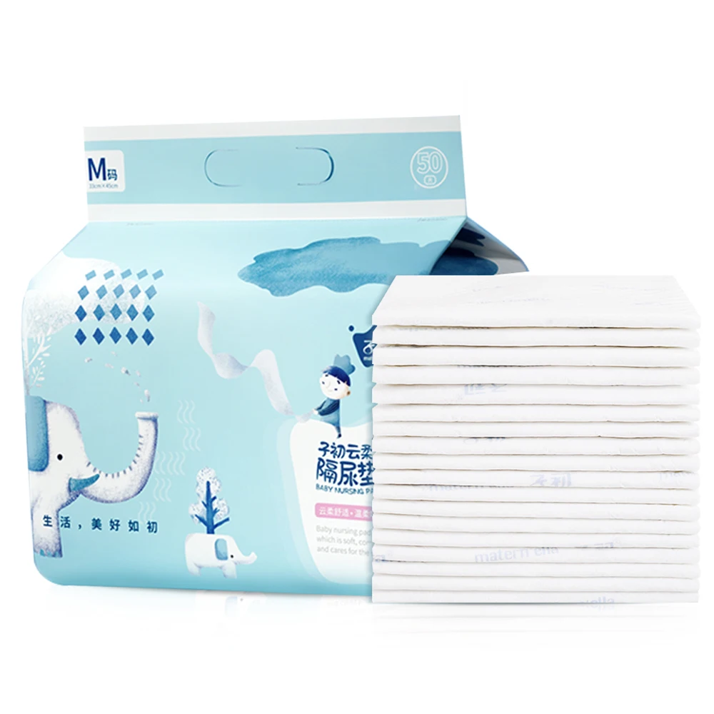Factory direct price OEM provided high quality 6 layers strong absorbing disposable organic underpads 60x90 female incontinence