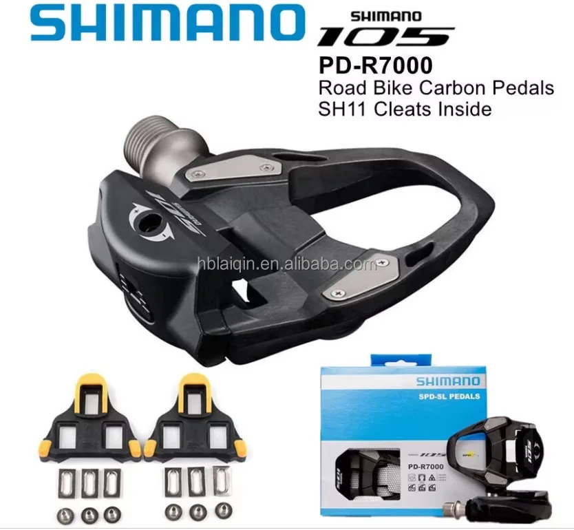 Shimano R7000 R8000 Road Bike Pedal Bicycle Self-Locking Carbon SPD Pedal with SM-SH11 Cleats Alloy Bearing Pedal Shimano