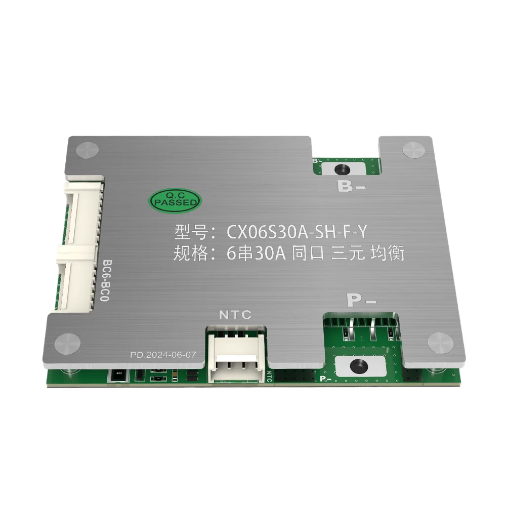 6S Ternary and lithium iron BMS 30A discharge Li-ion Battery Protection temperature control and overcharge discharge protection