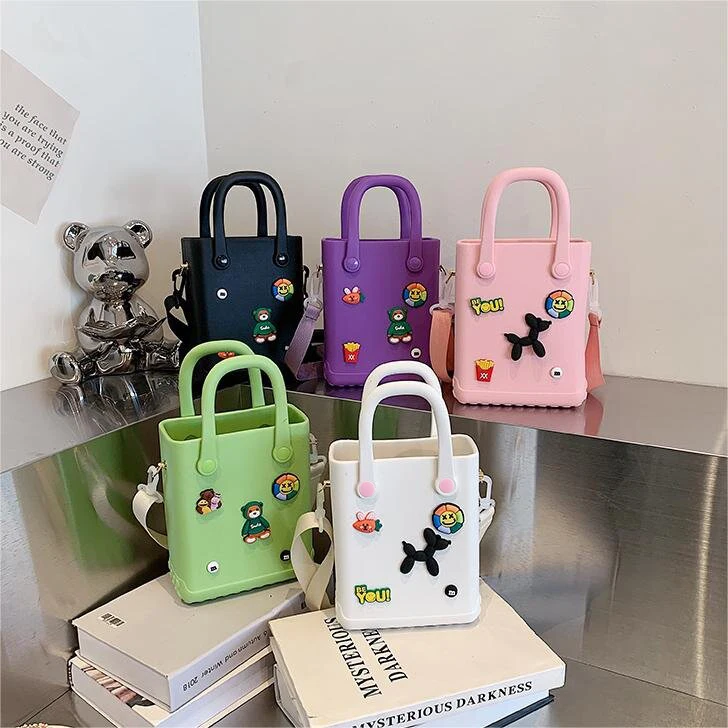 Hot Sale EVA Large Waterproof Washable Durable Open DIY Tote Bag for the Beach Boat Pool Sports Silicone Bogg Bag Charms Bogg Xl
