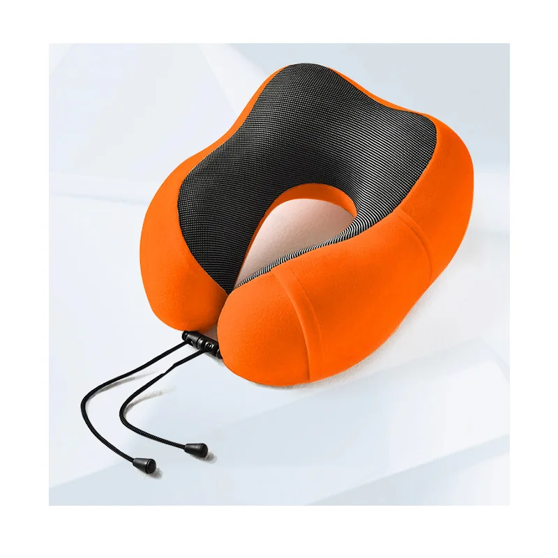 eco-friendly Classic Removable Cover Memory Foam Head Travel Pillow for Vacations Airplanes Trains Buses and Cars