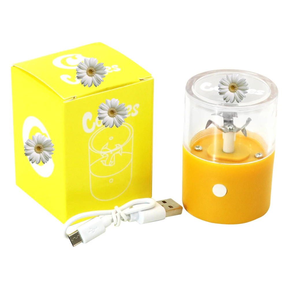 New fund hot sell cookis multicolor small plastic portable automatic recharge battery USB electric weed herb grinder
