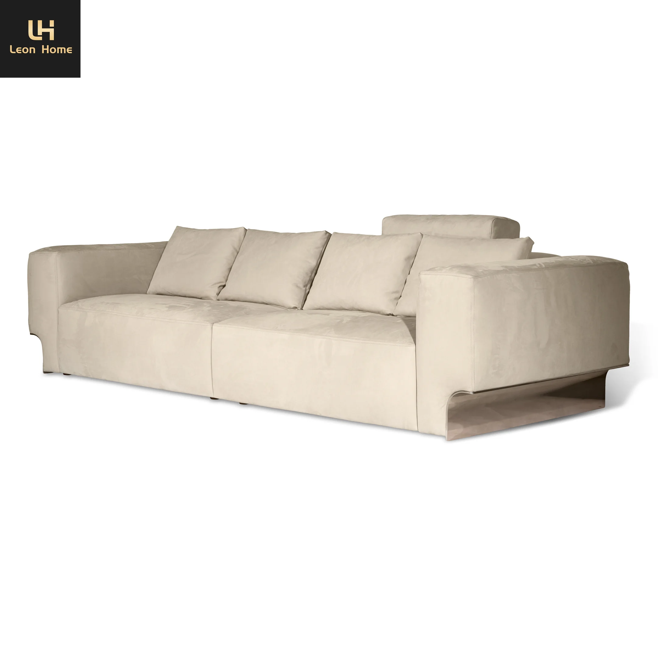 Direct Manufacturer Oem Microfiber Leather Fabric Home Furniture Modern Style 3 Seater Sofa Sat Comfortable Living Room Luxury S