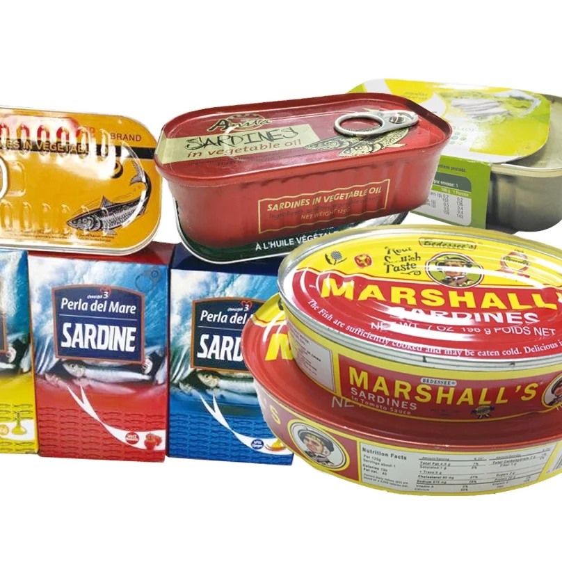 Консервированные сардины pilchards fish 125 г в оловянной банке томатный