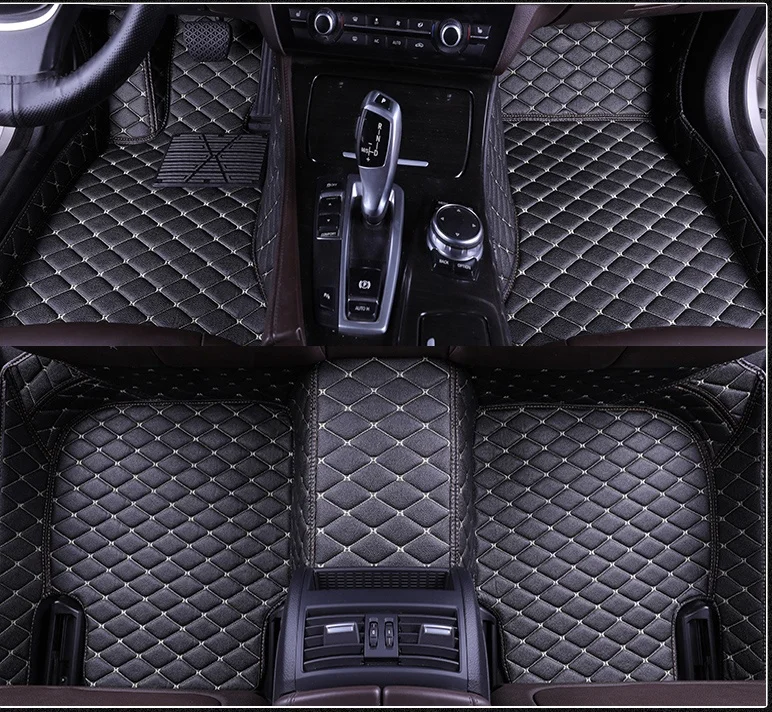 Full set position 3d leather left hand drive car floor mats for ford mondeo titanium toyota rav 4 2019