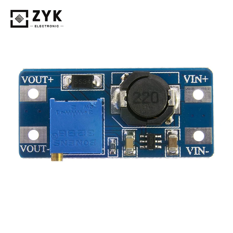
MT3608 DC-DC Step Up Power Apply Adjustable Module Booster 2A Power Module for Arduino 