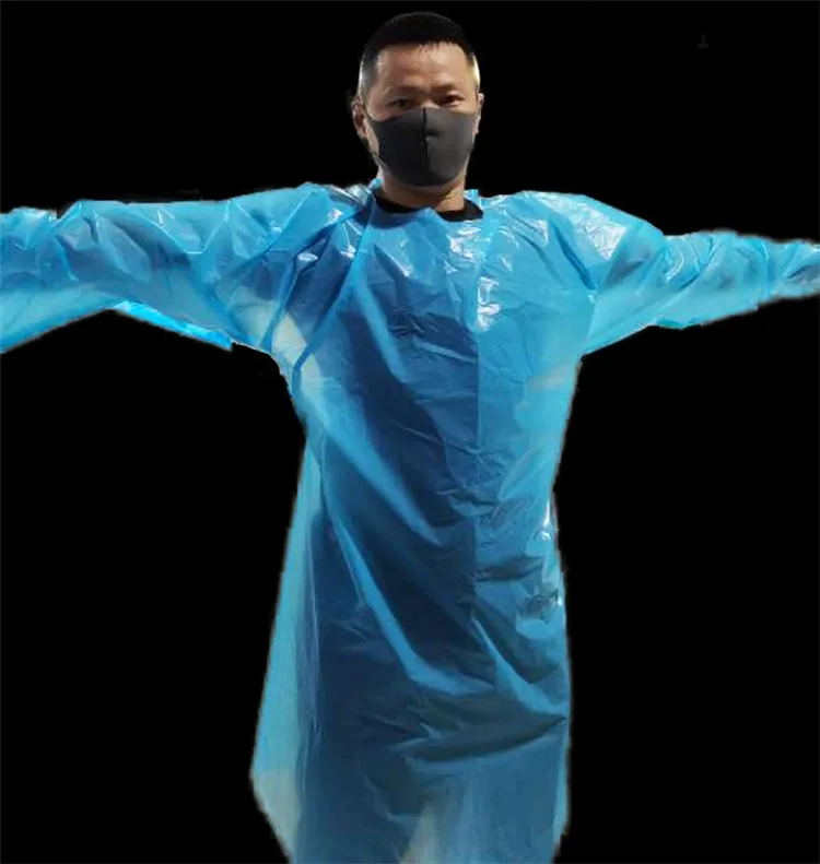 In-stock Anti Static CPE Disposable Lab Coat aprons Wholesale For Adults