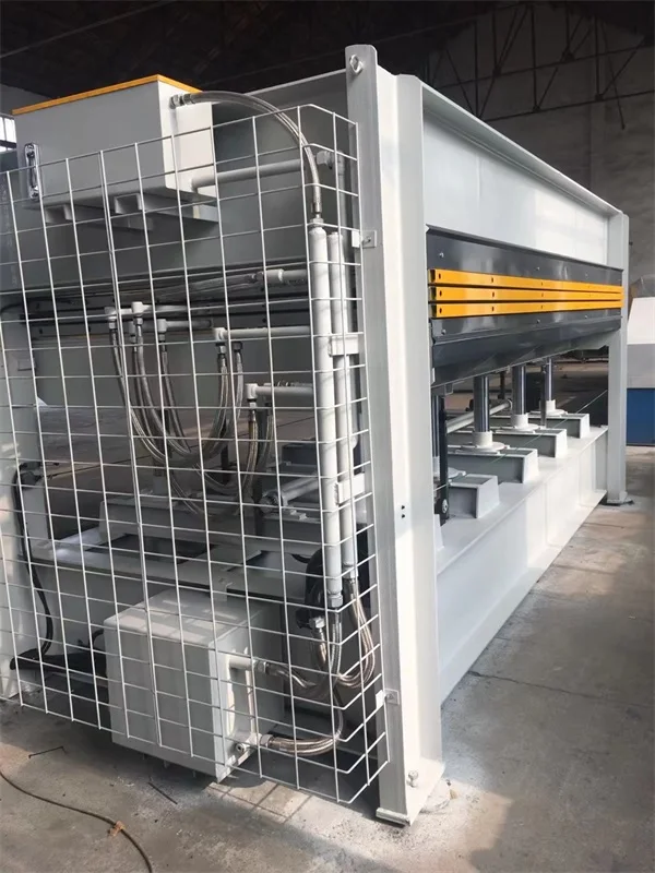 Mdf plywood hydraulic laminating melamine wood hot oil press machine for veneer