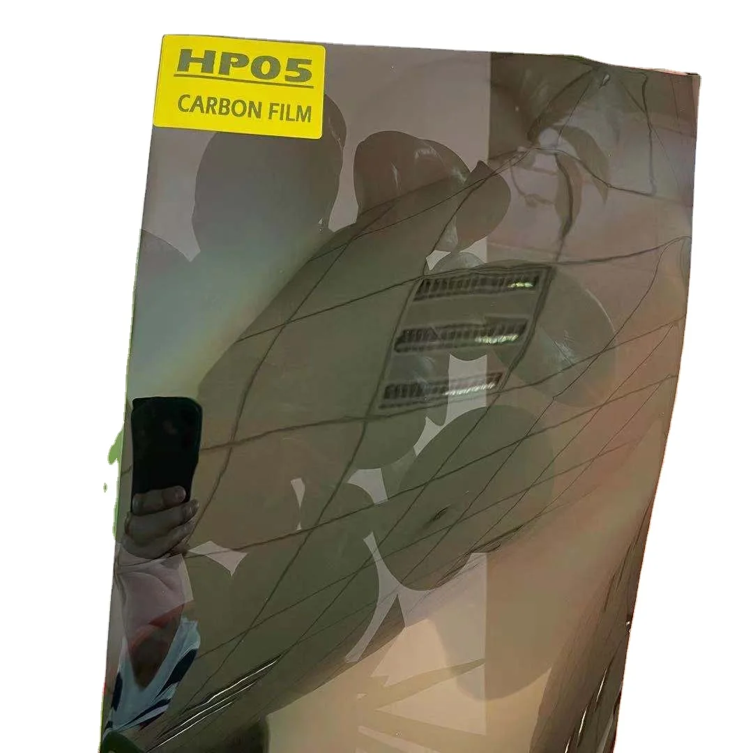 HP05 CARBON FILM SUPER BLACK 5% IR CUT 76% WITH 10 YEARS WARRANTY SOLAR CONTROL WINDOW TINT AUTOMOTIVE CARBON FILM