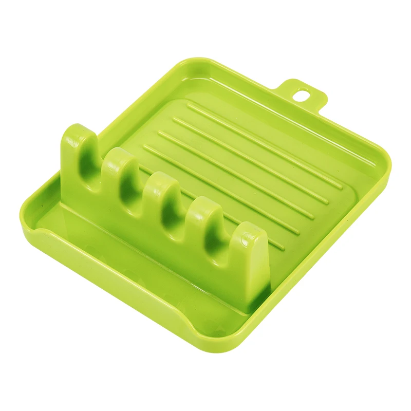 utensil rest resistant cooking kitchen spoon silicone utensil rest holder cooking tools with Drip Pad