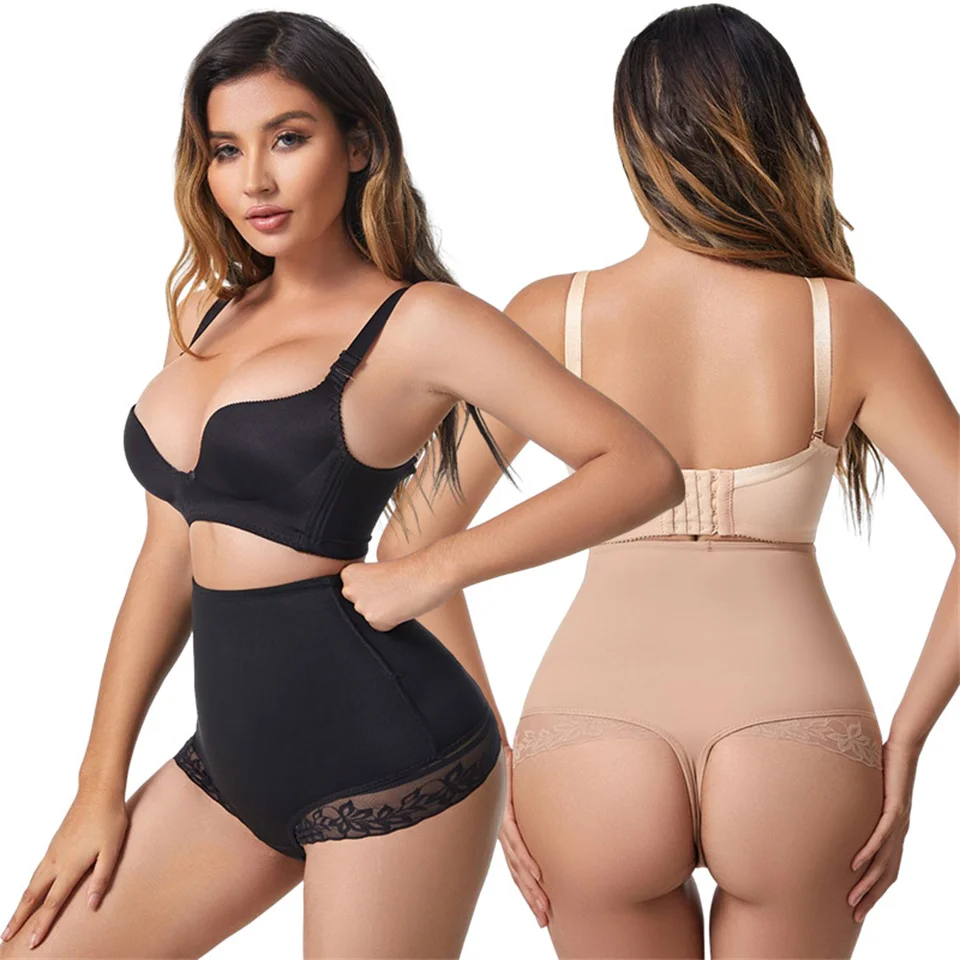 High waist body shaping  corset waist waist body thong plump pants panty shaper underwear shaper and butt lifter shapers