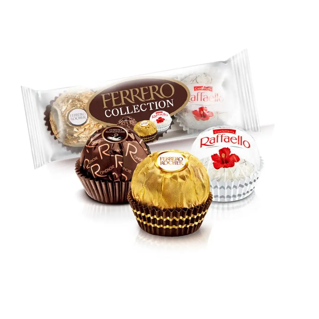 Смесь Ferrero T3, Лучшая цена, шоколад Ferrero Raffaello, премиум шоколад 32,4 г