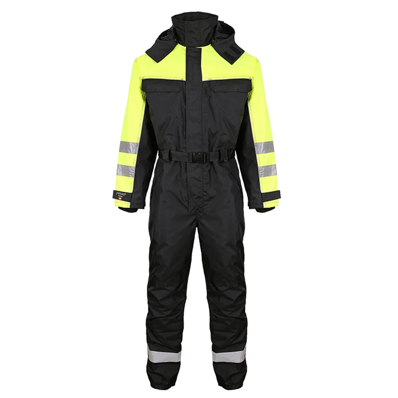 Custom Construction Tape Labor Waterproof Muti Pockets Jacket Jumpsuit Suit Outdoor Weld Protective Factory Refle