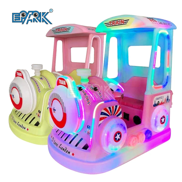 Colorful Train 2 Players Battery Walking Car Outdoor Moving Car Kids Amusement Rides Bummper Car