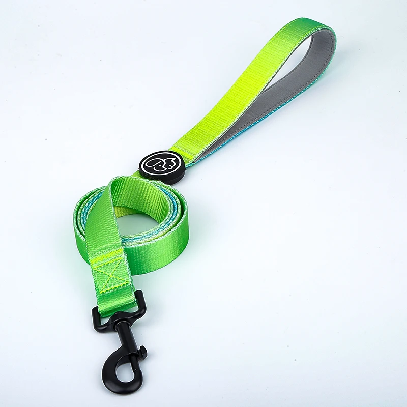 Прямая продажа с фабрики, бесплатный дизайн, отвод тепла, выдвижные модные градиентные поводки для собак