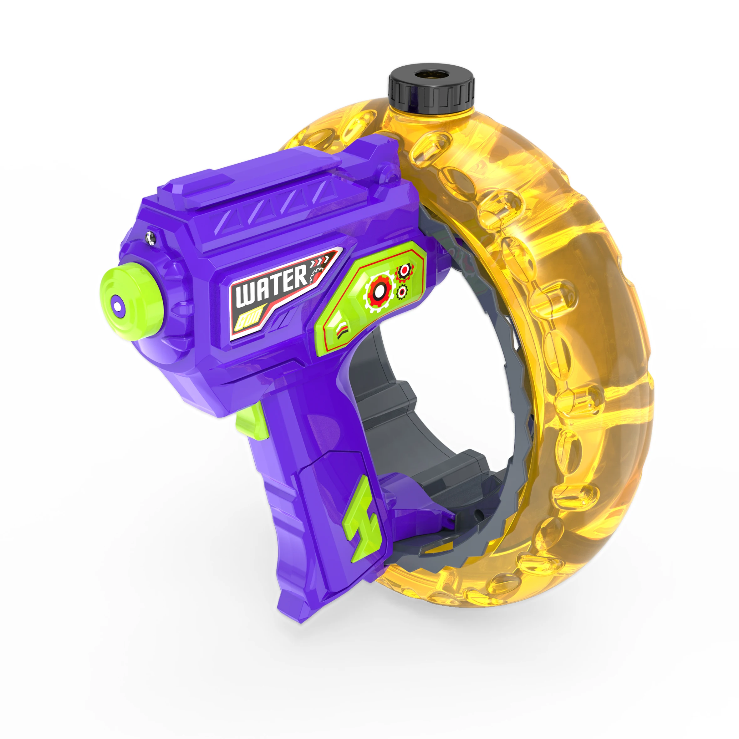 Summer Outdoor Automatic Electric Water Sprinkler Gun Toy with light  Water Injector Gun Plastic Water Gun Toys